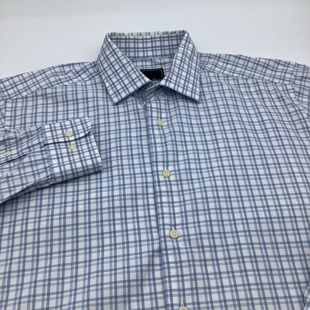 David Donahue Mens Long Sleeve Button Up‎ Shirt Size 16.5 32/33